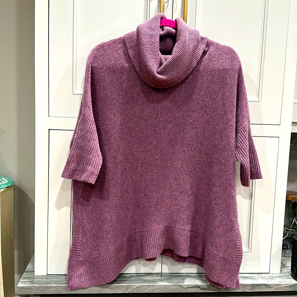 100% cashmere cowl neck sweater